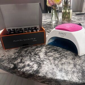 SUNUV Nail Lamp with Gel Polish Set
